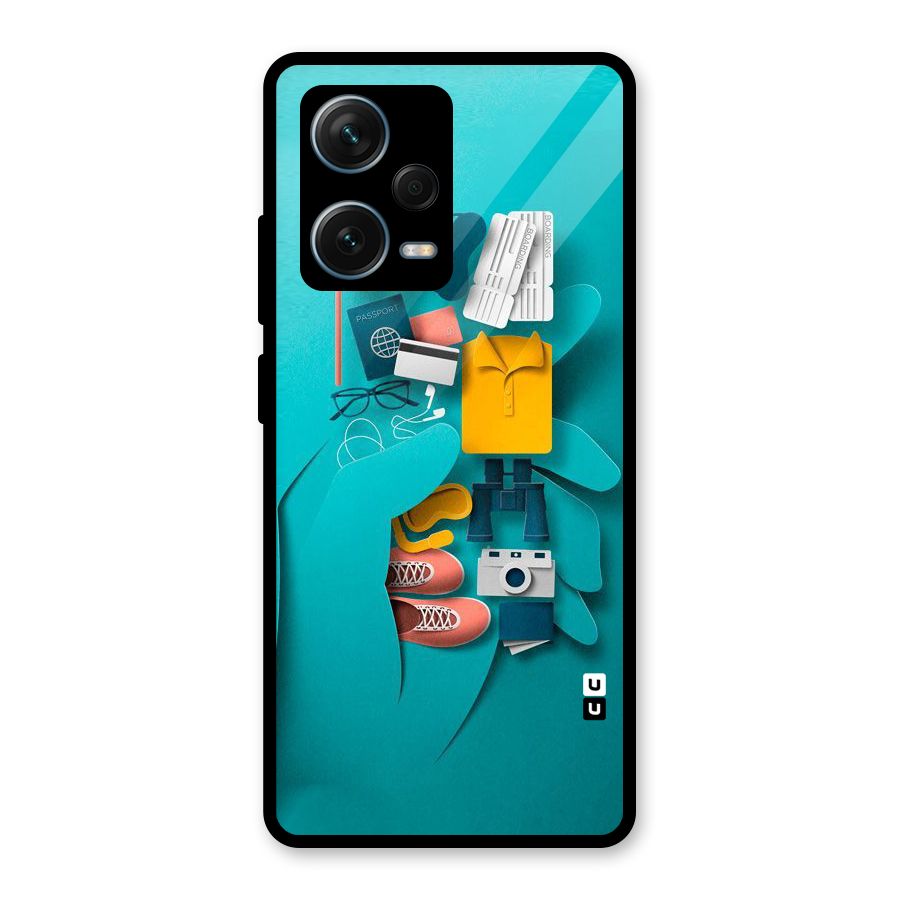 Vacay Vibes Glass Back Case for Redmi Note 12 Pro Plus 5G