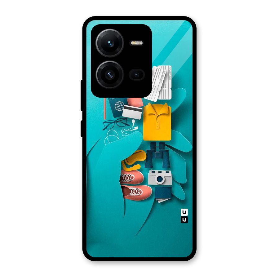 Vacay Vibes Glass Back Case for Vivo V25