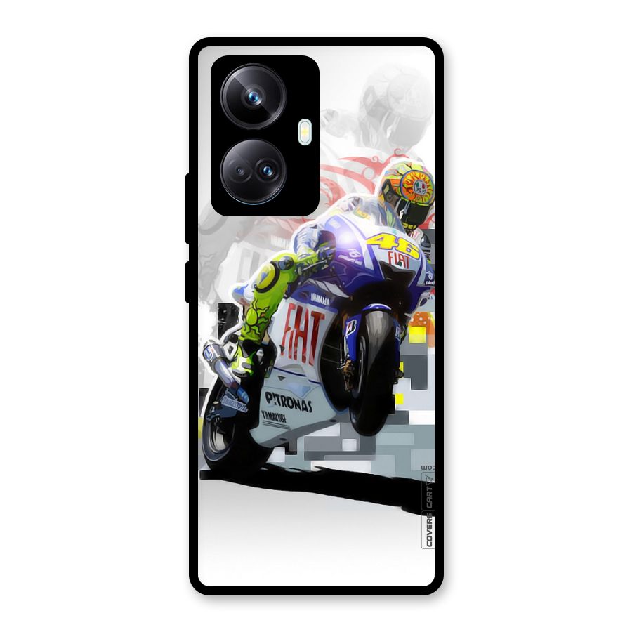 Valentino Rossi Glass Back Case for Realme 10 Pro Plus