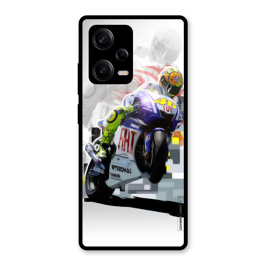 Valentino Rossi Glass Back Case for Redmi Note 12 Pro