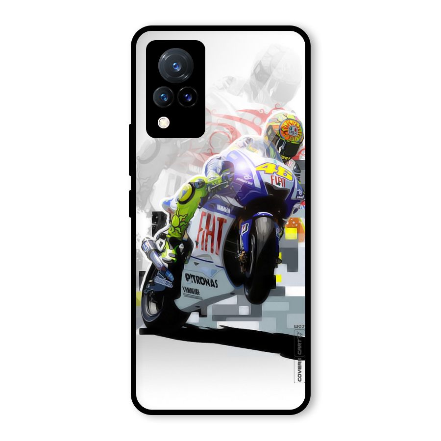 Valentino Rossi Glass Back Case for Vivo V21 5G