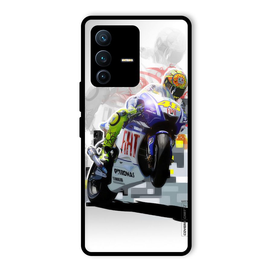 Valentino Rossi Glass Back Case for Vivo V23 Pro