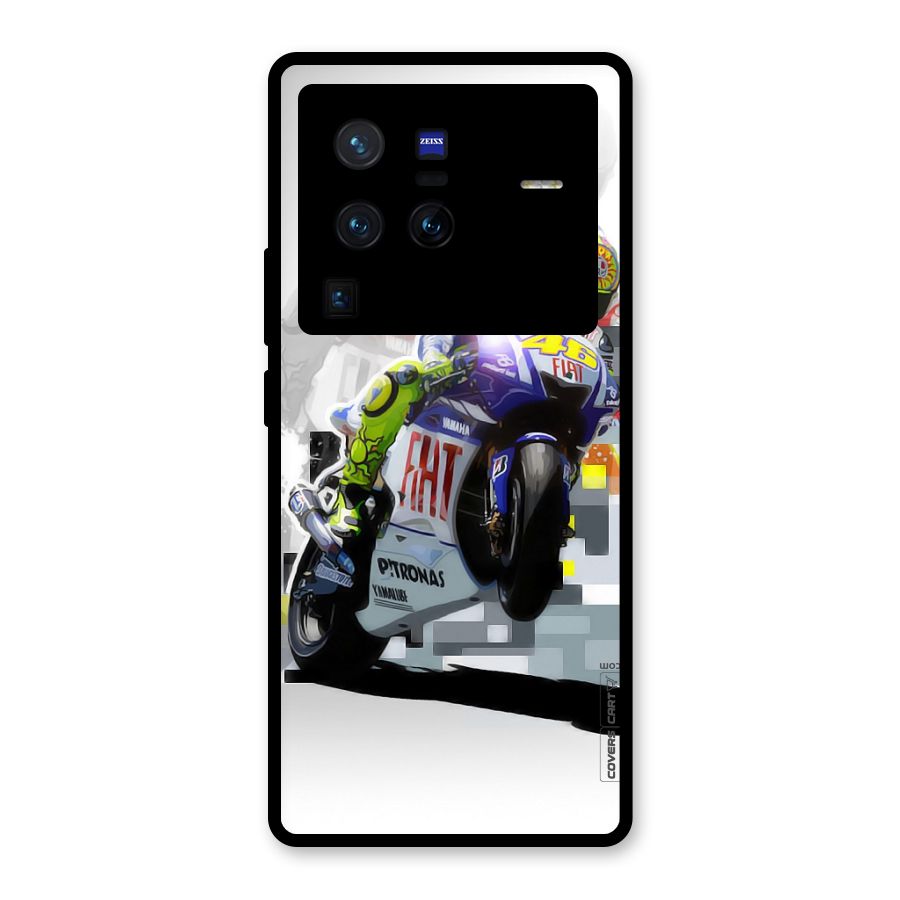 Valentino Rossi Glass Back Case for Vivo X80 Pro