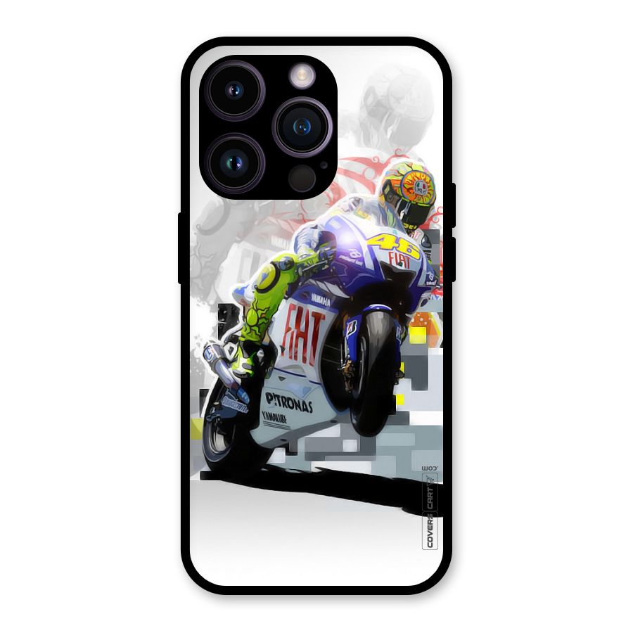 Valentino Rossi Glass Back Case for iPhone 14 Pro