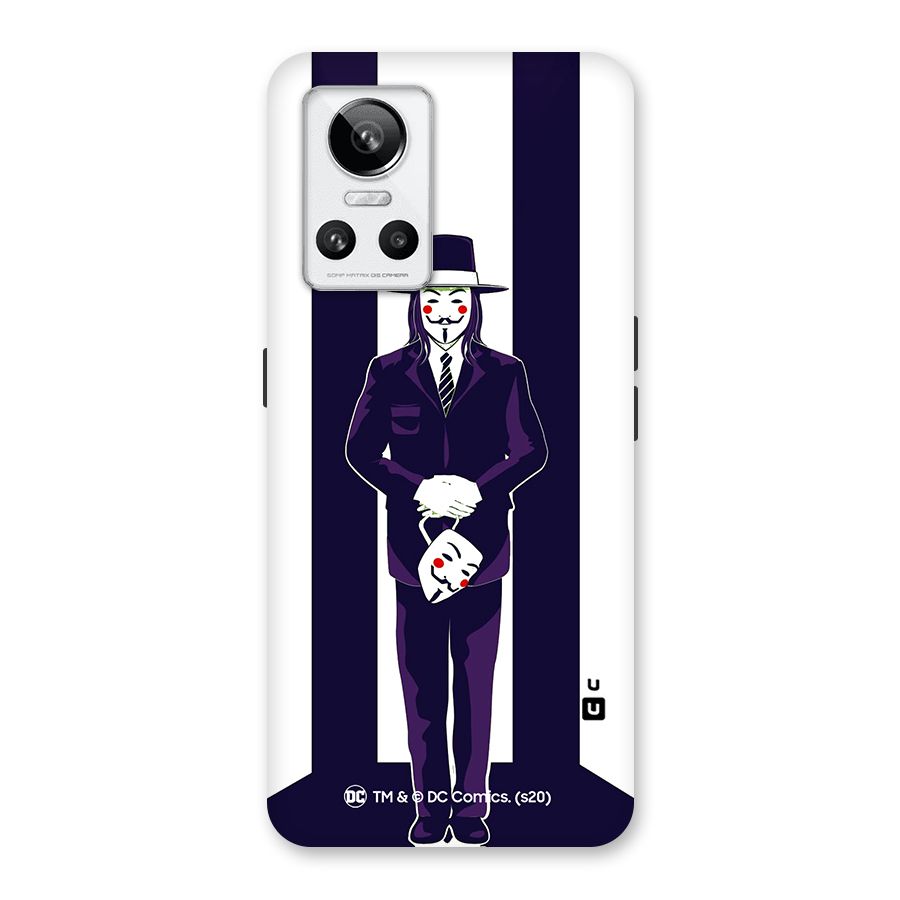 Vendetta Gentleman Holding Mask Illustration Back Case for Realme GT Neo 3