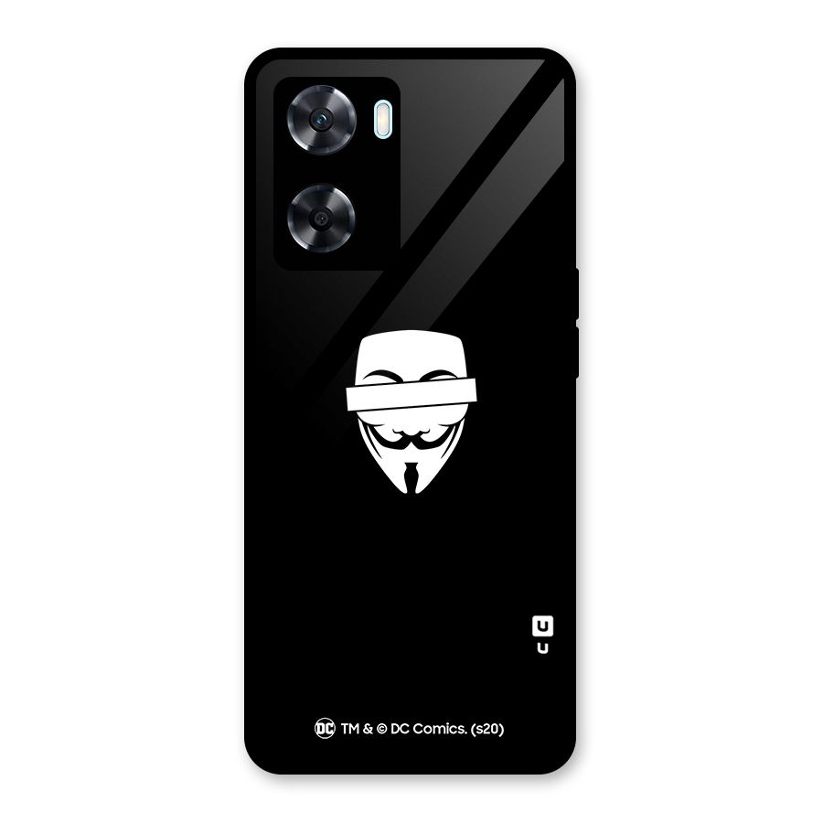 Vendetta Minimal Mask Glass Back Case for Oppo A77