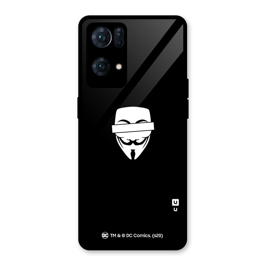 Vendetta Minimal Mask Glass Back Case for Oppo Reno7 Pro 5G