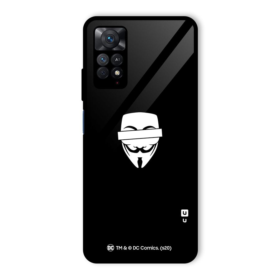 Vendetta Minimal Mask Glass Back Case for Redmi Note 11 Pro
