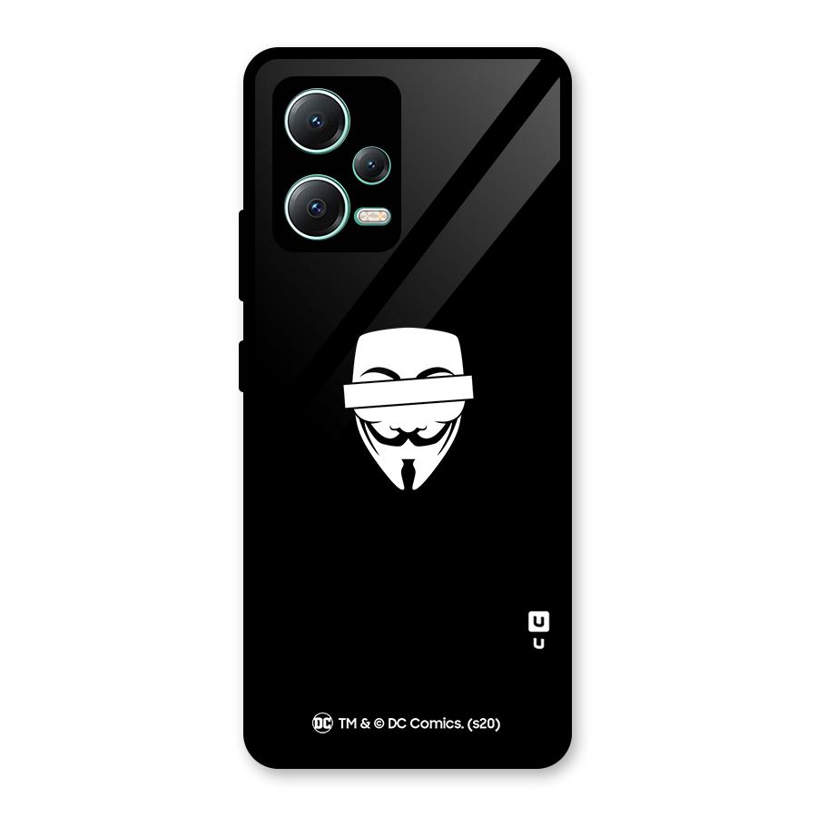 Vendetta Minimal Mask Glass Back Case for Redmi Note 12 5G