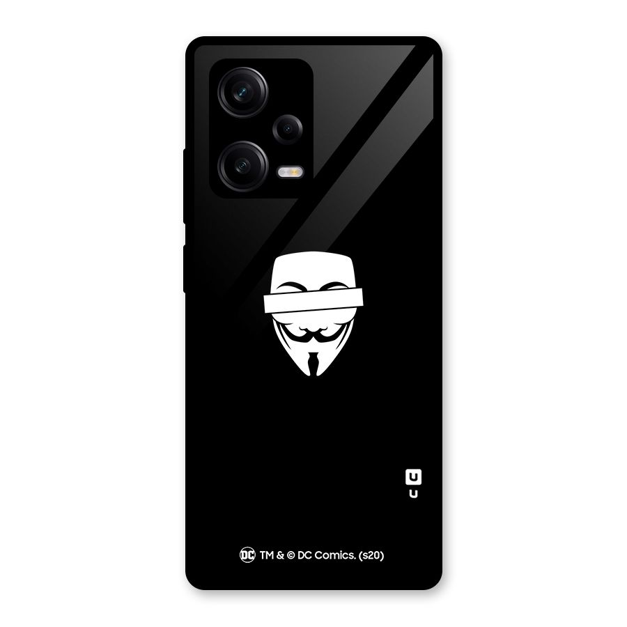 Vendetta Minimal Mask Glass Back Case for Redmi Note 12 Pro