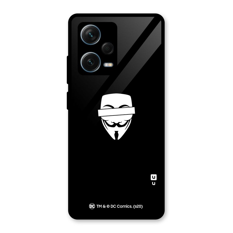 Vendetta Minimal Mask Glass Back Case for Redmi Note 12 Pro Plus 5G