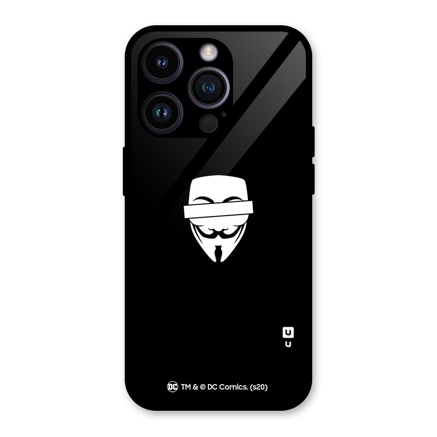 Vendetta Minimal Mask Glass Back Case for iPhone 14 Pro