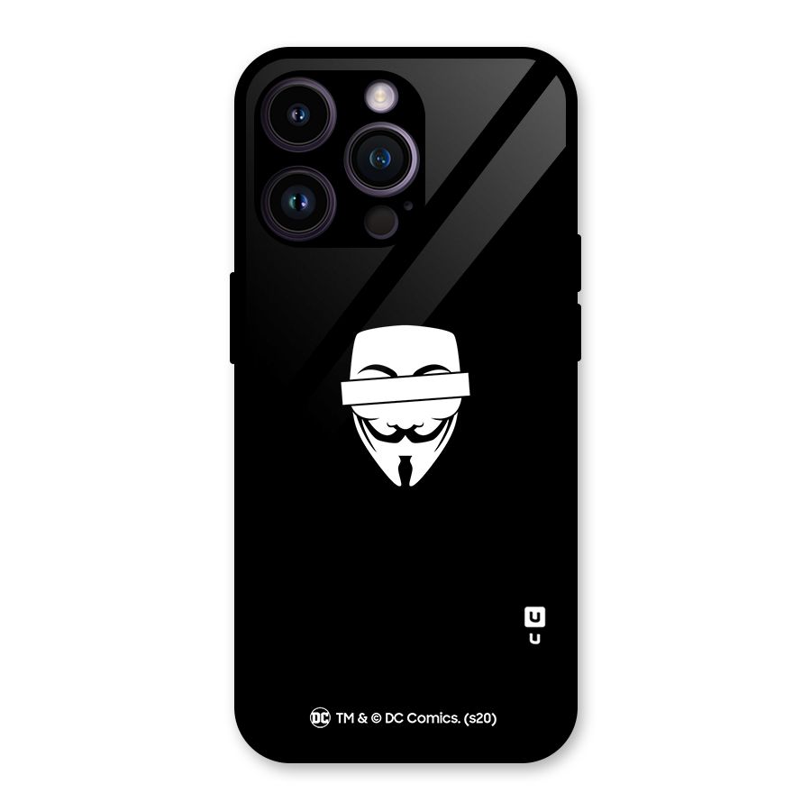 Vendetta Minimal Mask Glass Back Case for iPhone 14 Pro Max
