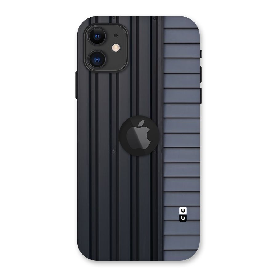 Vertical Horizontal Back Case for iPhone 11 Logo Cut