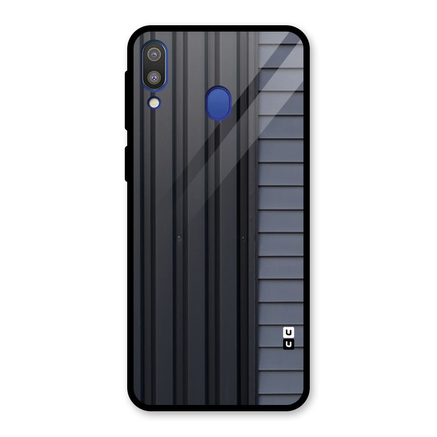 Vertical Horizontal Glass Back Case for Galaxy M20