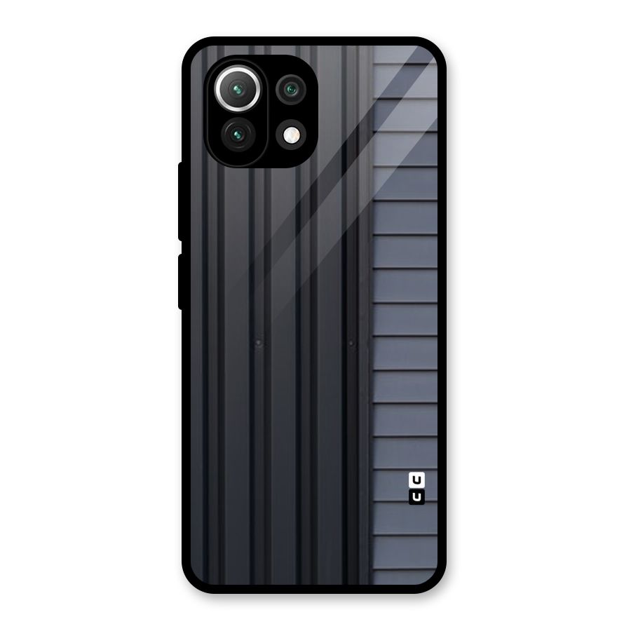 Vertical Horizontal Glass Back Case for Mi 11 Lite