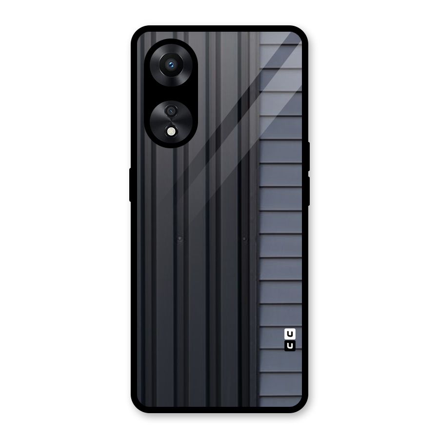 Vertical Horizontal Glass Back Case for Oppo A78