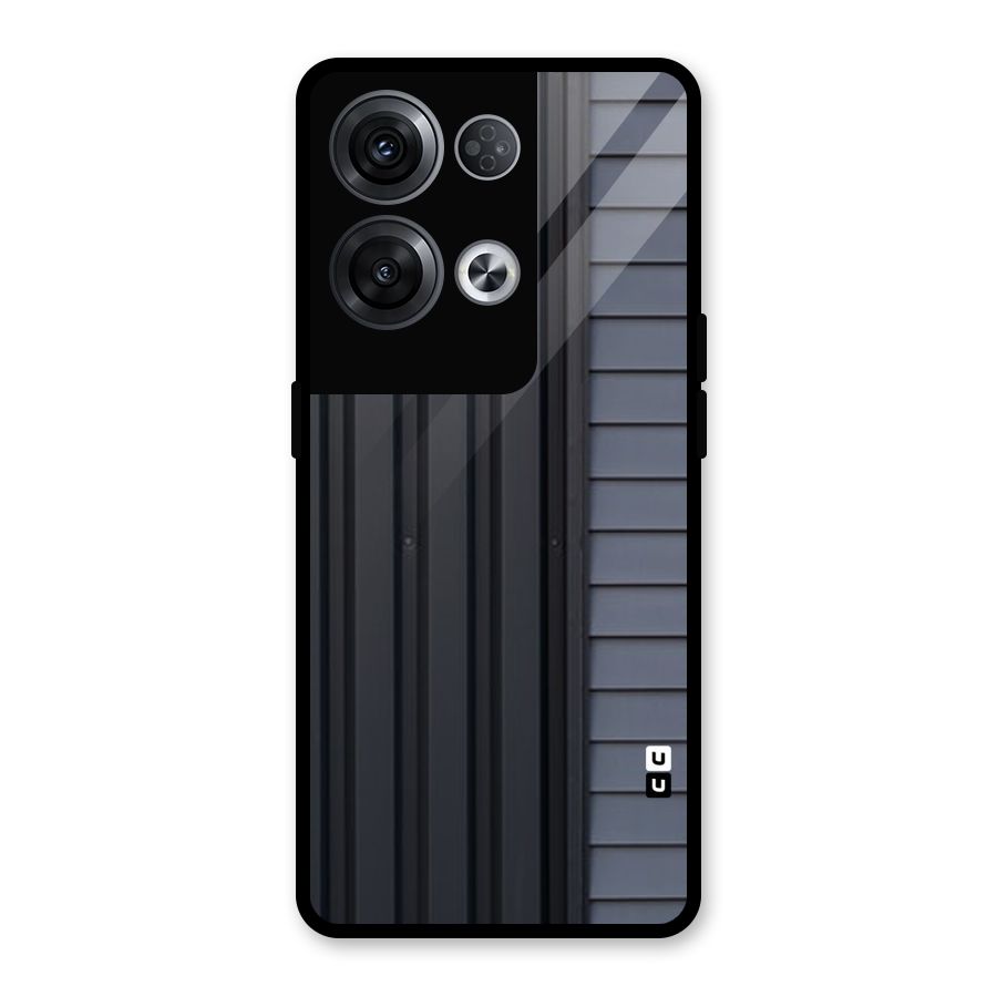 Vertical Horizontal Glass Back Case for Oppo Reno8 Pro 5G