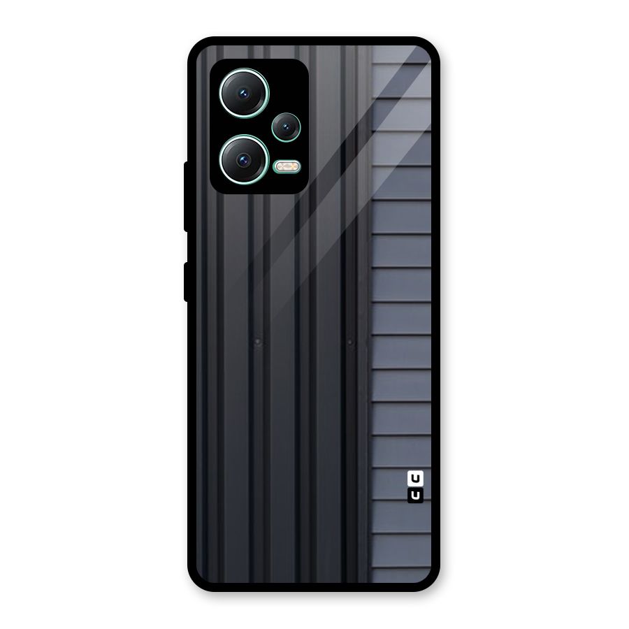 Vertical Horizontal Glass Back Case for Redmi Note 12 5G