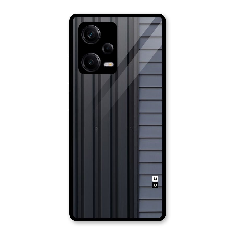 Vertical Horizontal Glass Back Case for Redmi Note 12 Pro