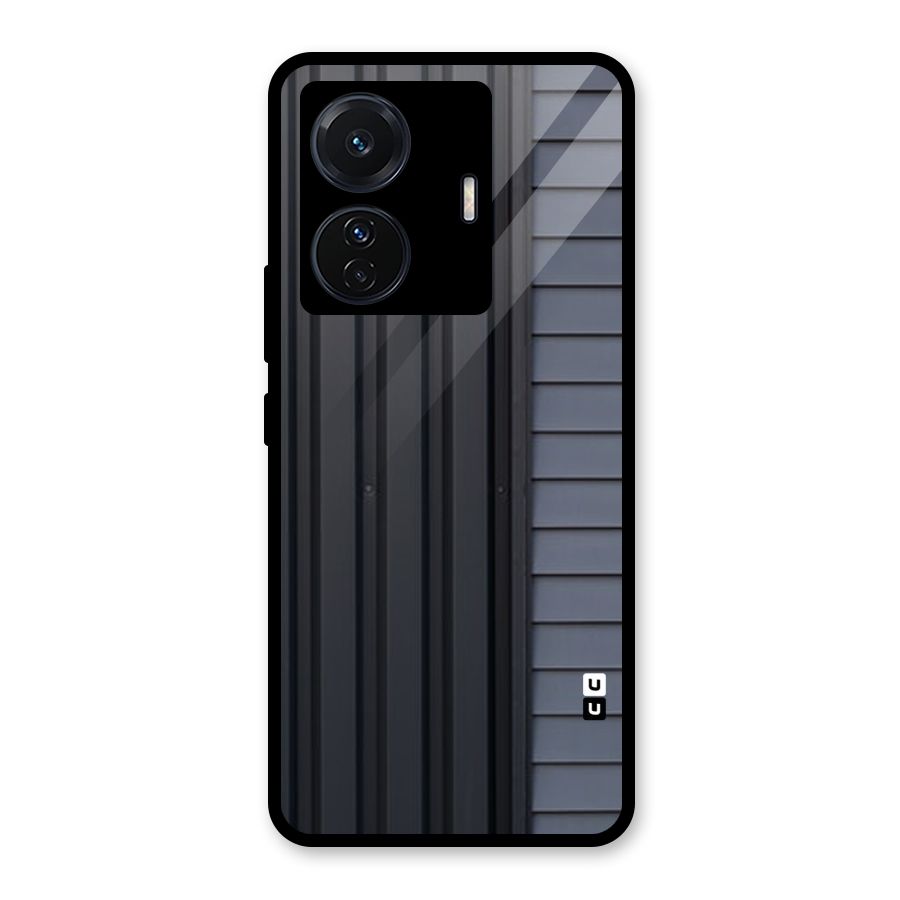 Vertical Horizontal Glass Back Case for Vivo T1 Pro