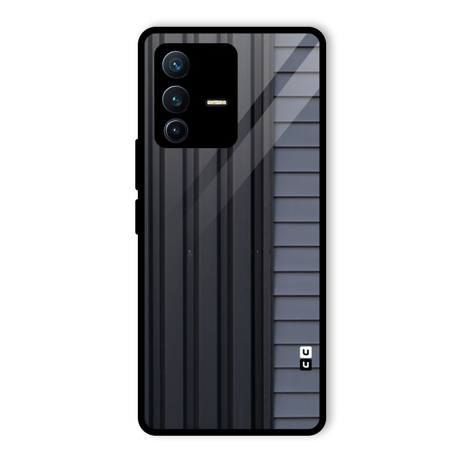 Vertical Horizontal Glass Back Case for Vivo V23 Pro