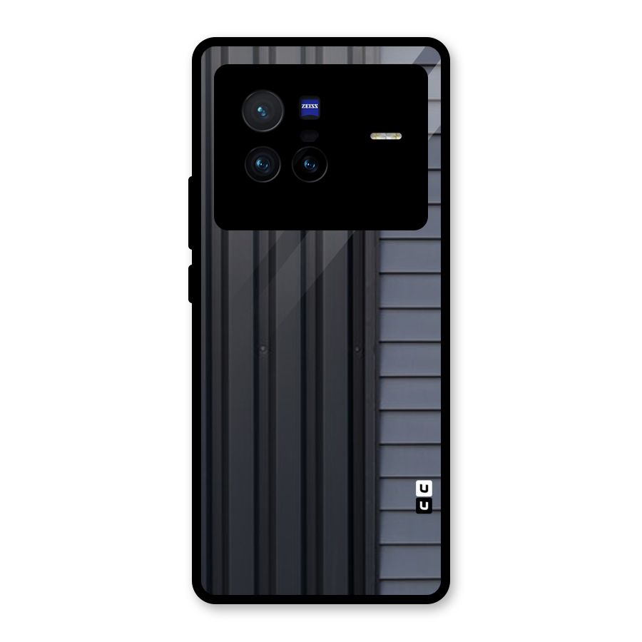 Vertical Horizontal Glass Back Case for Vivo X80