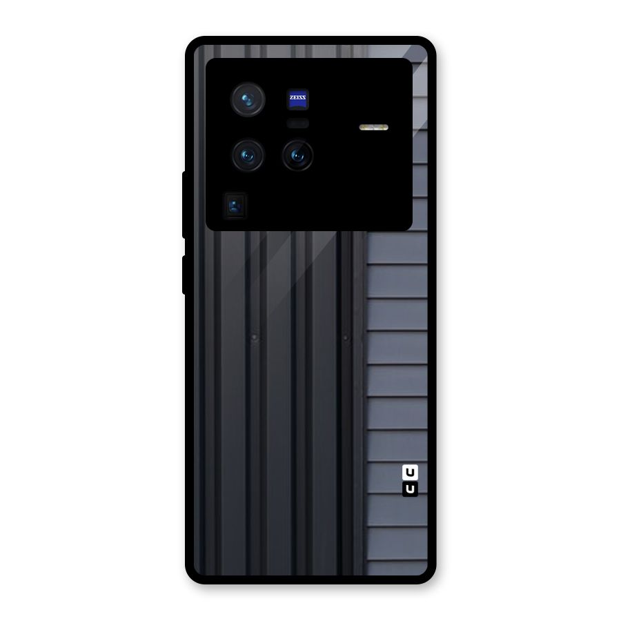 Vertical Horizontal Glass Back Case for Vivo X80 Pro
