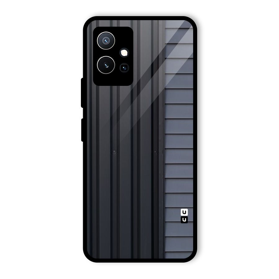 Vertical Horizontal Glass Back Case for Vivo Y75 5G