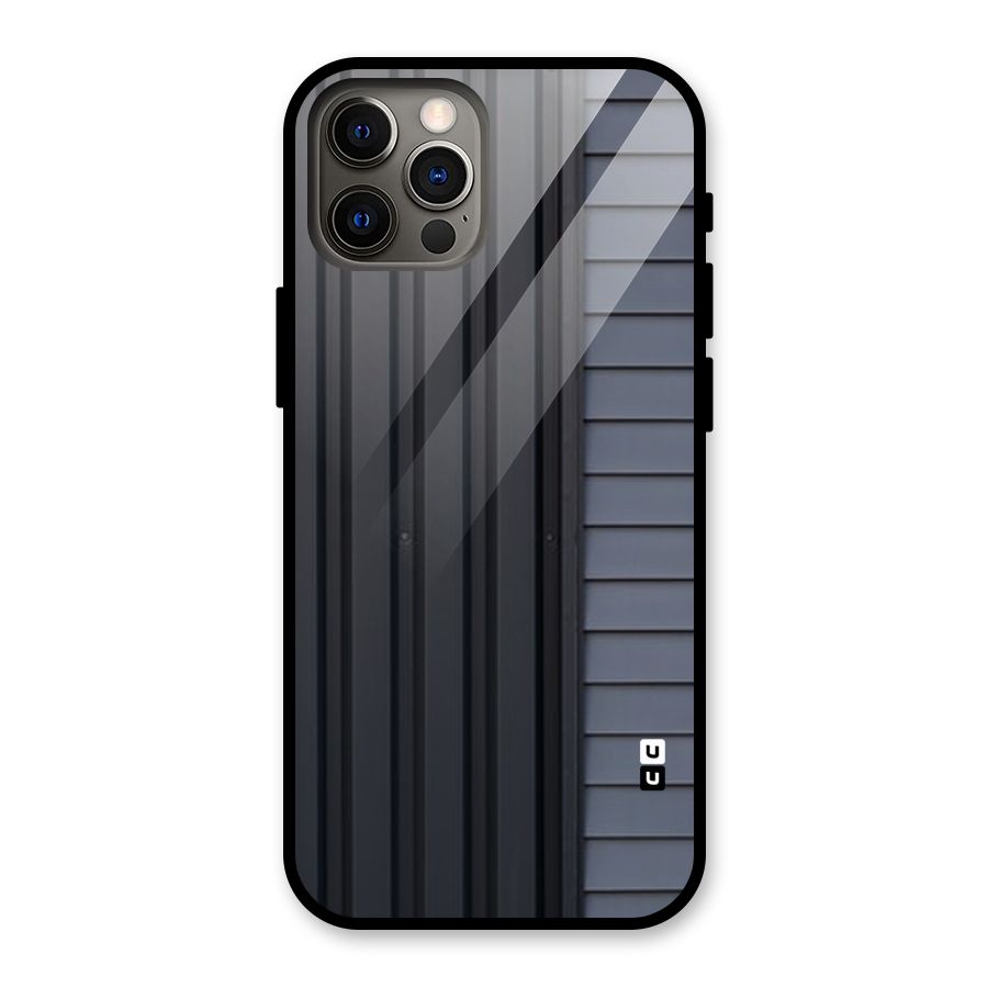 Vertical Horizontal Glass Back Case for iPhone 12 Pro