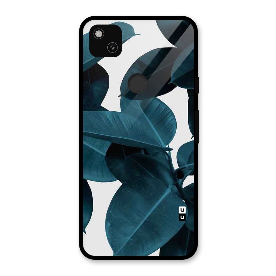 Very Aesthetic Leafs Glass Back Case for Google Pixel 4a