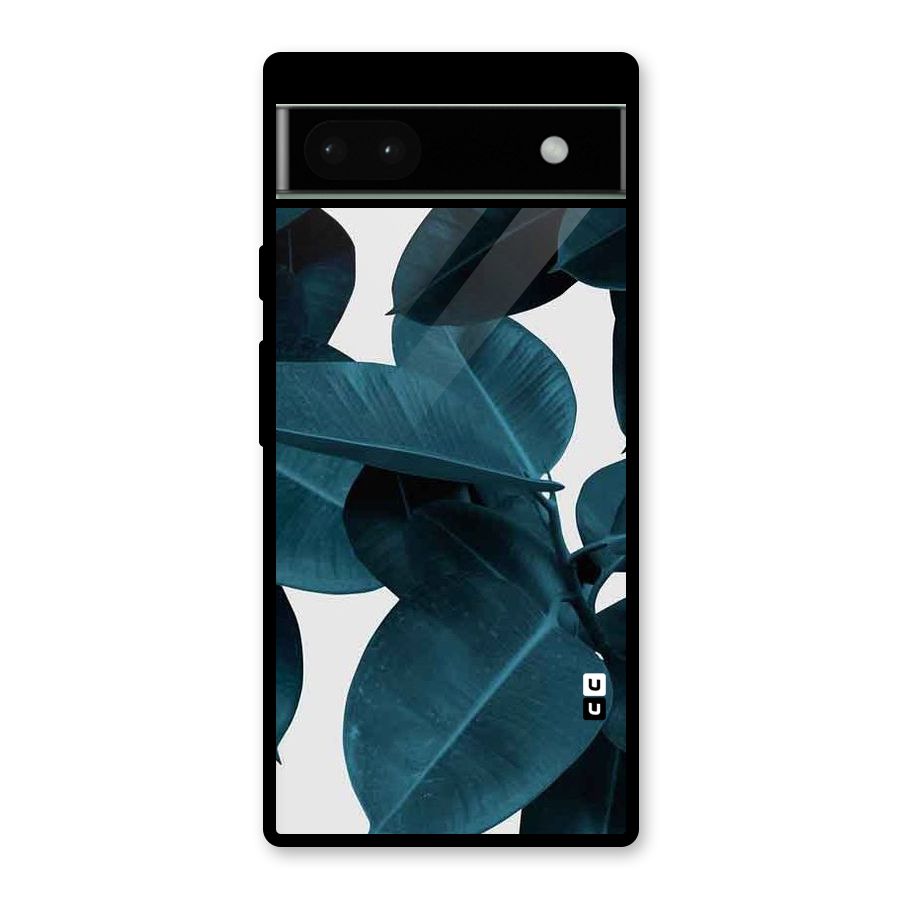 Very Aesthetic Leafs Glass Back Case for Google Pixel 6a