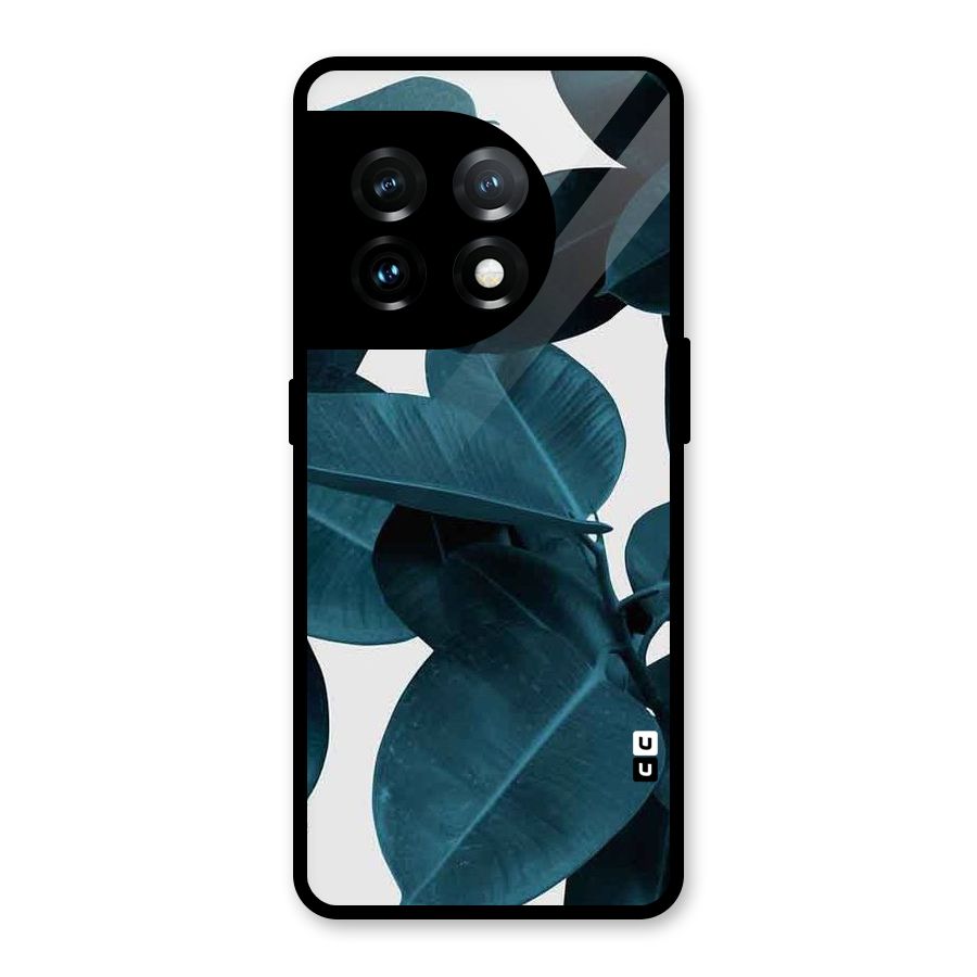 Very Aesthetic Leafs Glass Back Case for OnePlus 11
