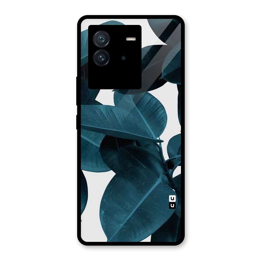 Very Aesthetic Leafs Glass Back Case for Vivo iQOO Neo 6 5G
