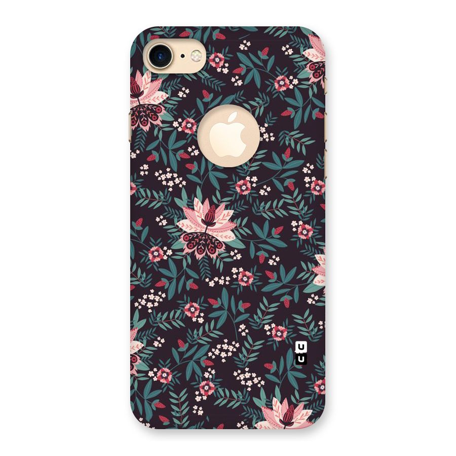 Very Leafy Pattern Back Case for iPhone 7 Logo Cut
