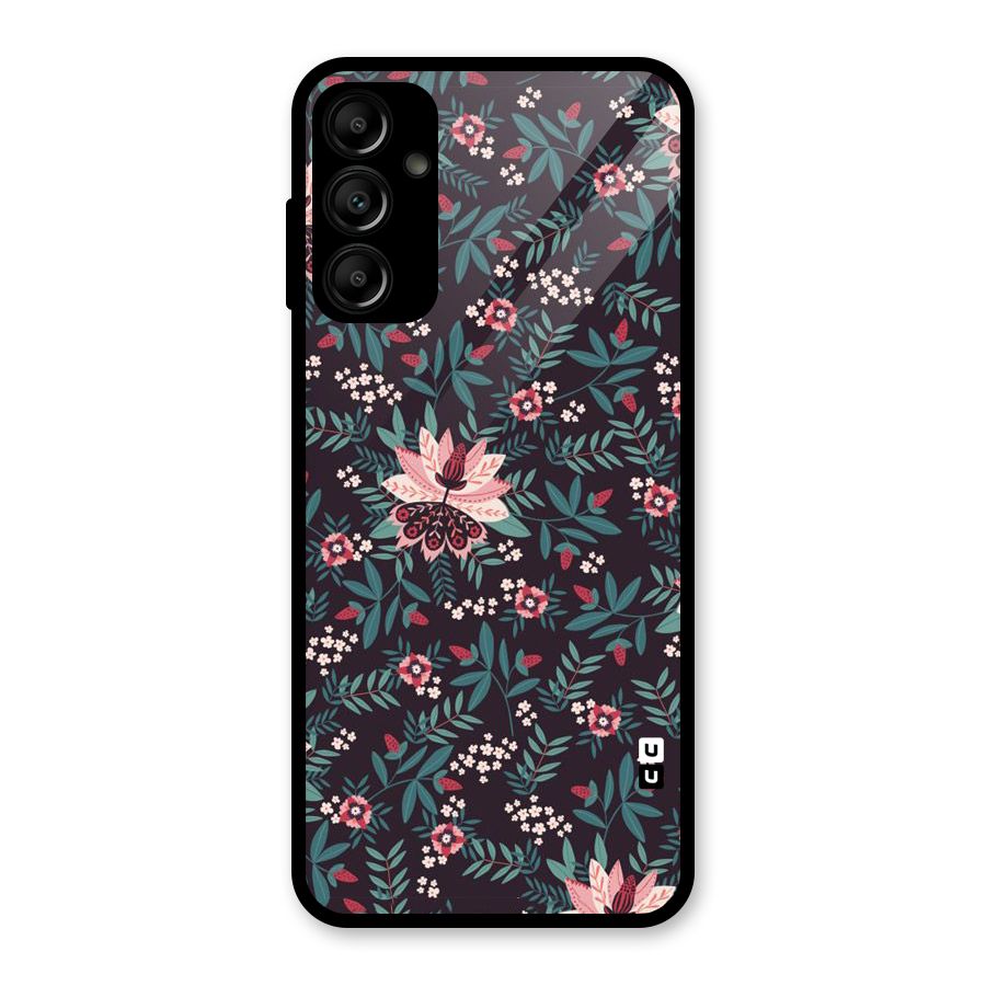 Very Leafy Pattern Glass Back Case for Galaxy A14 5G