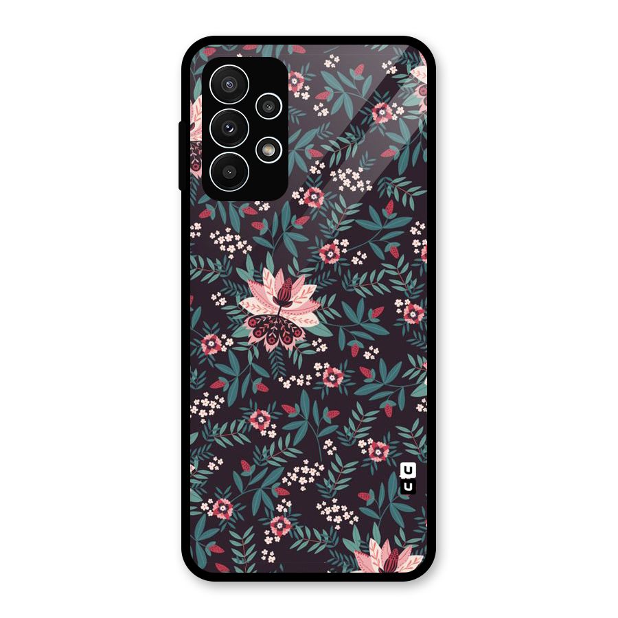 Very Leafy Pattern Glass Back Case for Galaxy A23