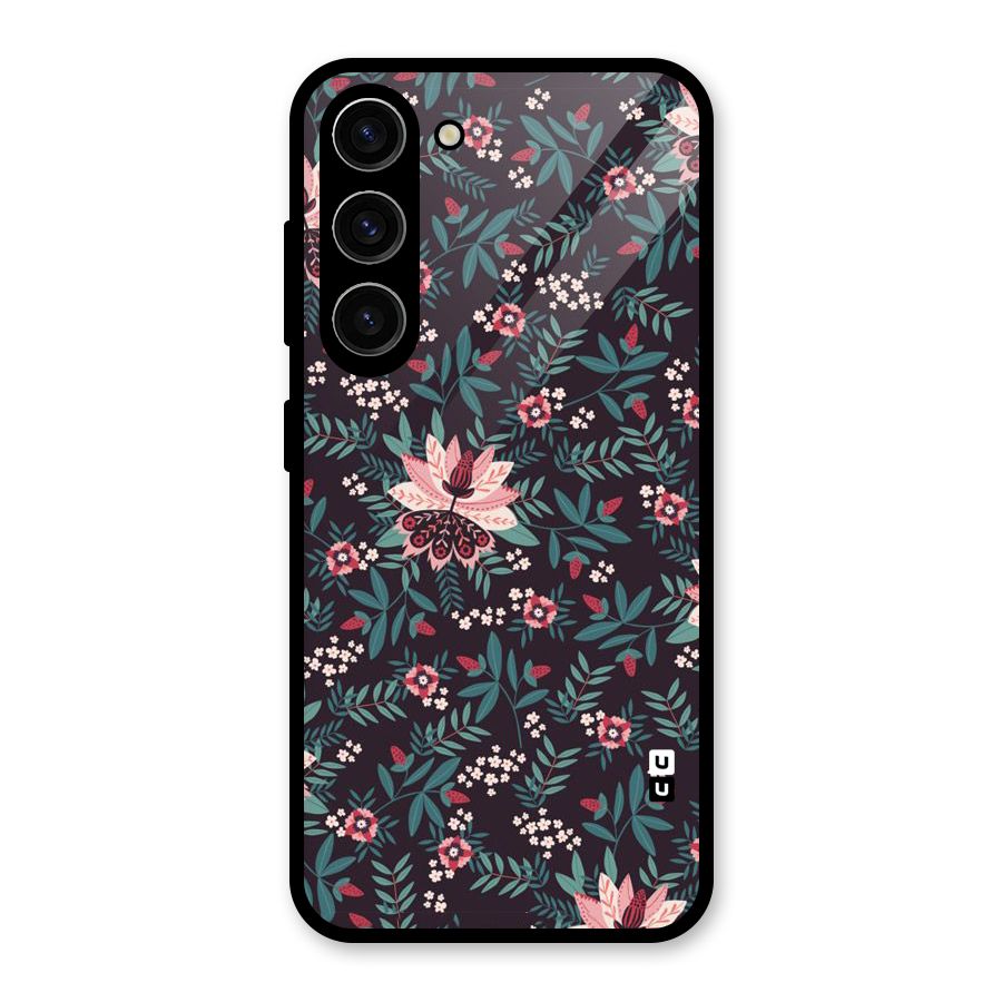 Very Leafy Pattern Glass Back Case for Galaxy S23