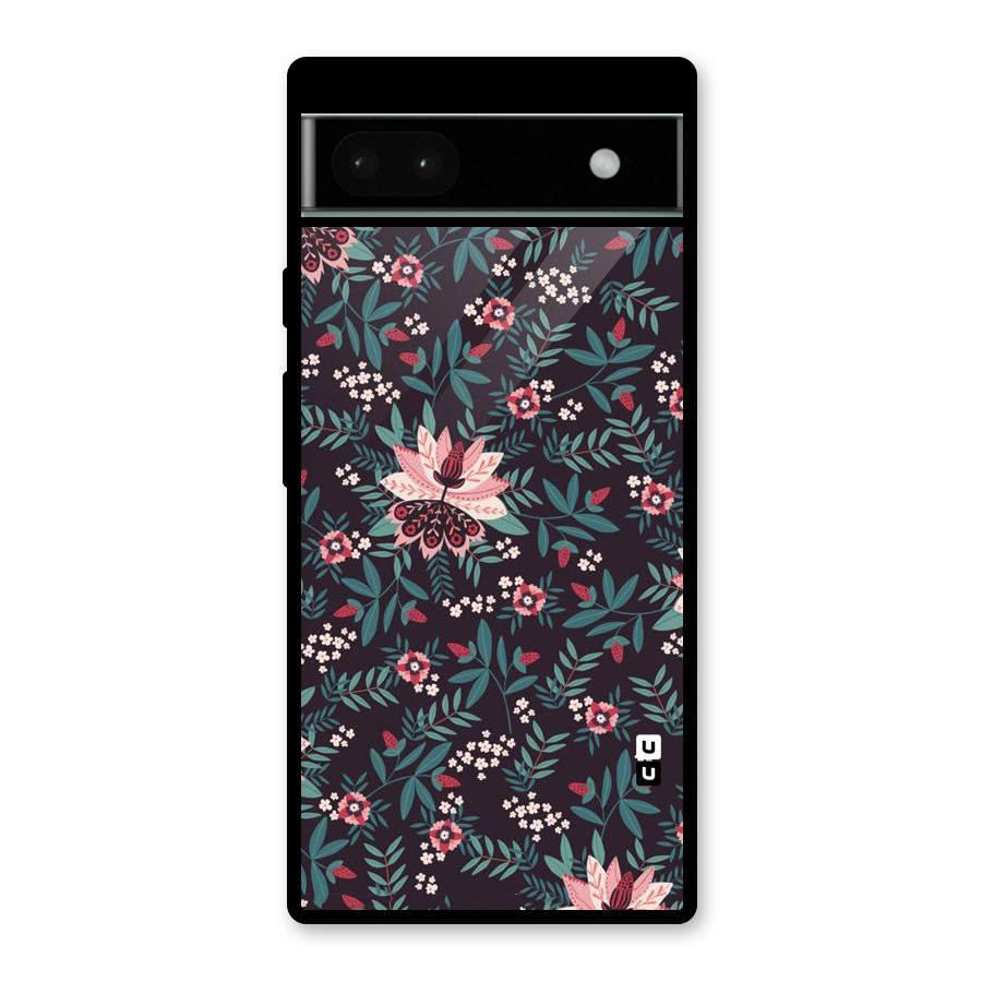Very Leafy Pattern Glass Back Case for Google Pixel 6a