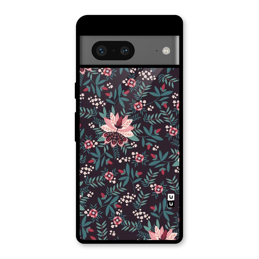 Very Leafy Pattern Glass Back Case for Google Pixel 7