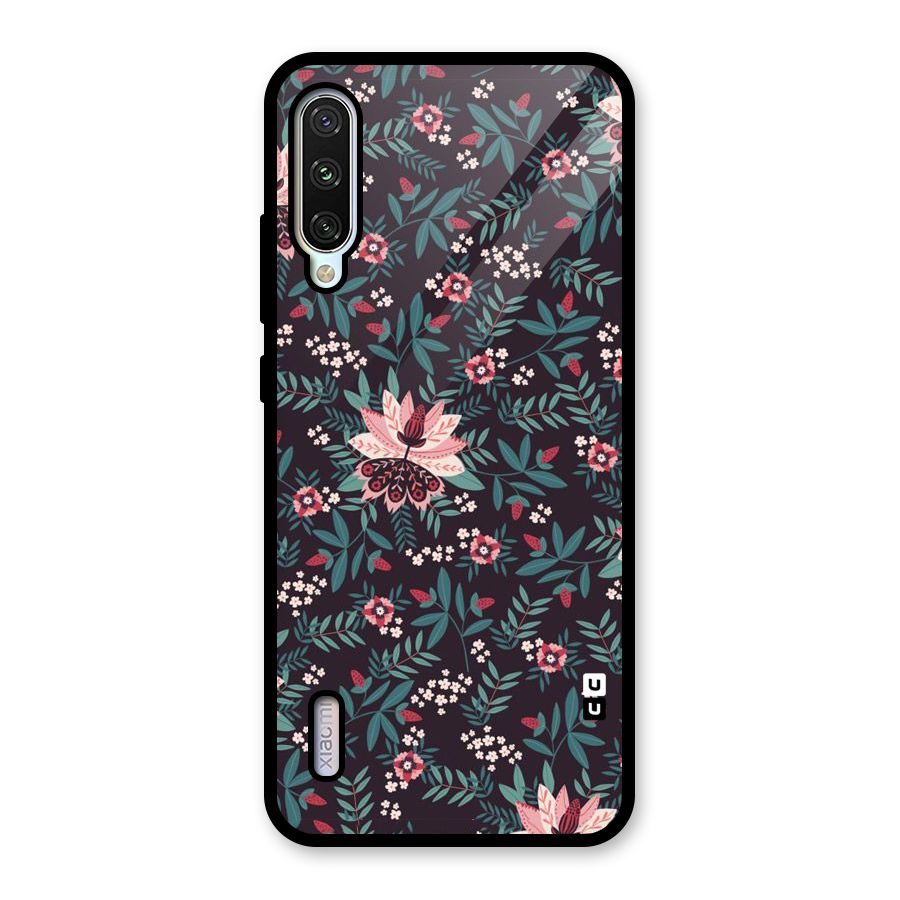 Very Leafy Pattern Glass Back Case for Mi A3
