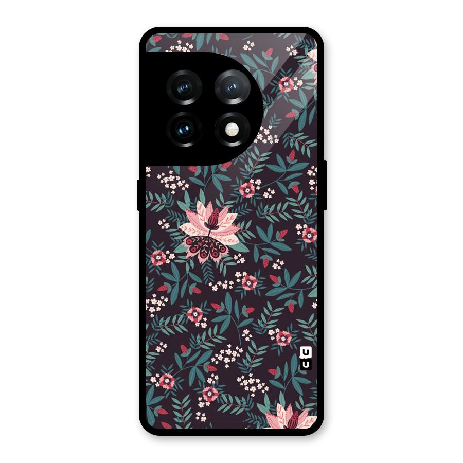 Very Leafy Pattern Glass Back Case for OnePlus 11