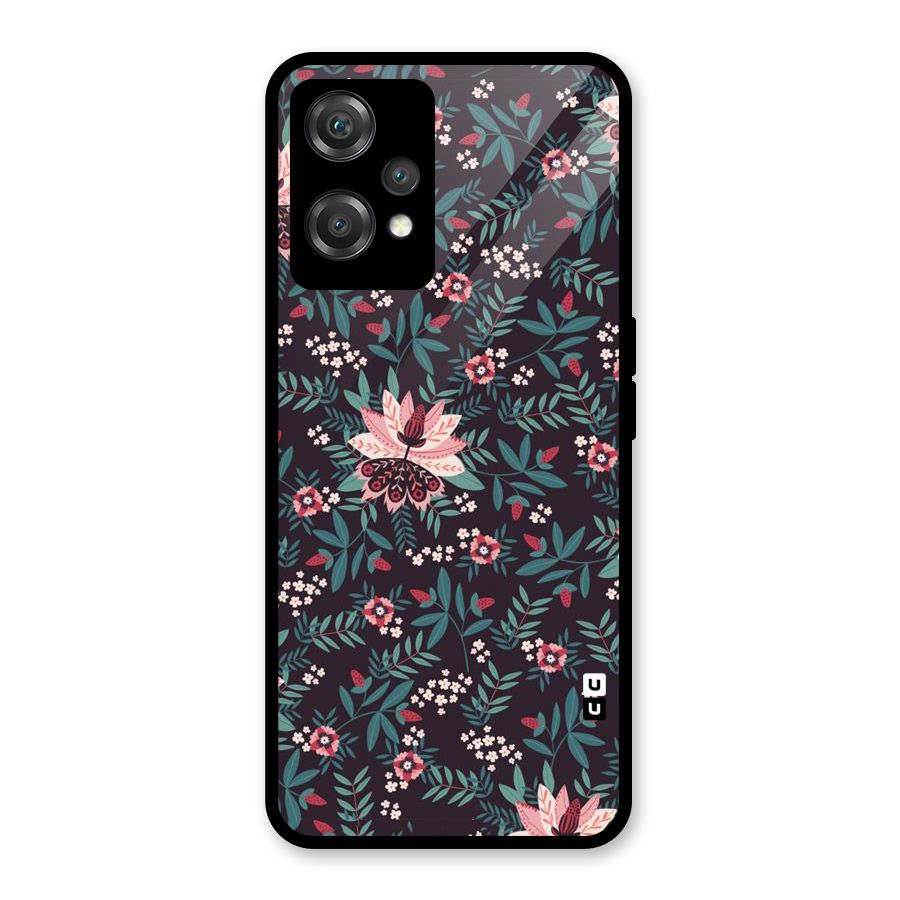 Very Leafy Pattern Glass Back Case for OnePlus Nord CE 2 Lite 5G