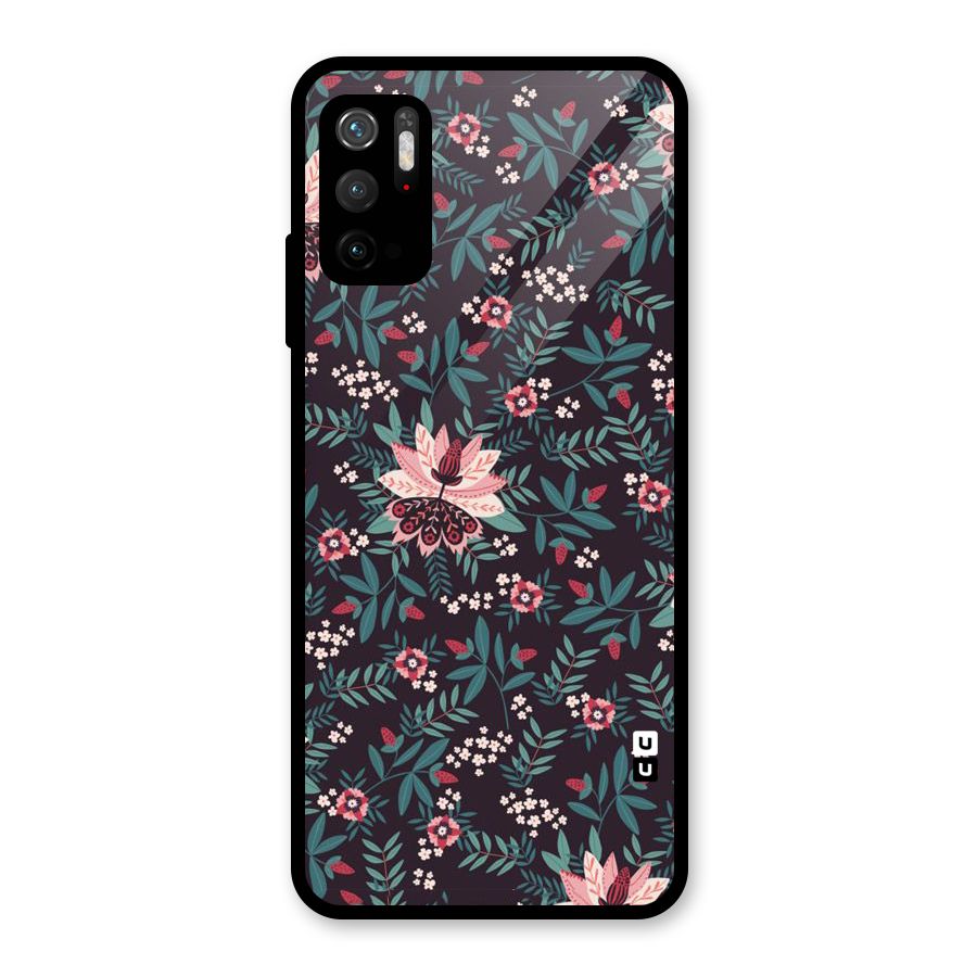 Very Leafy Pattern Glass Back Case for Poco M3 Pro 5G