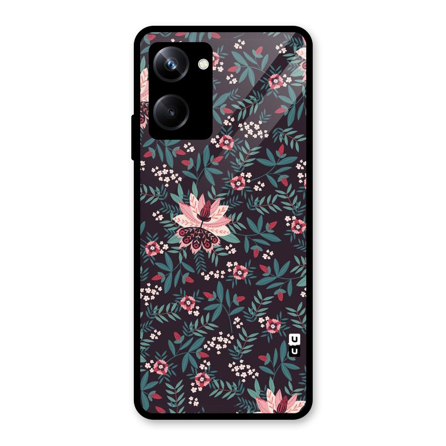 Very Leafy Pattern Glass Back Case for Realme 10 Pro