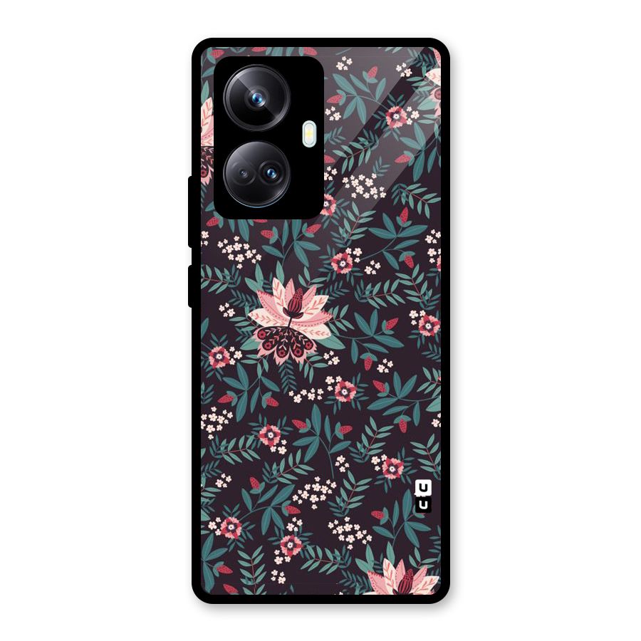 Very Leafy Pattern Glass Back Case for Realme 10 Pro Plus