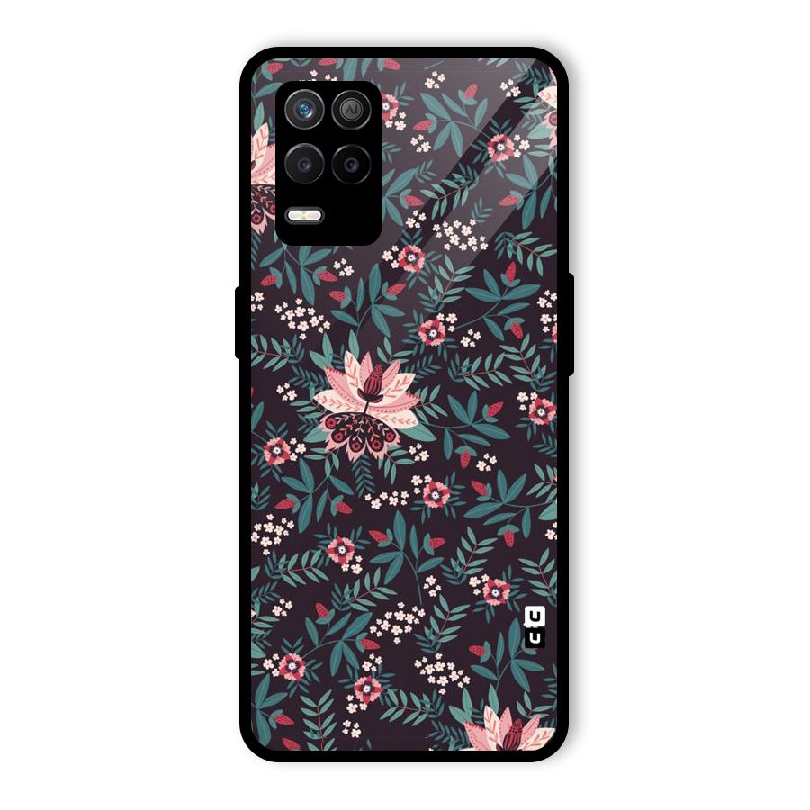 Very Leafy Pattern Glass Back Case for Realme 8 5G