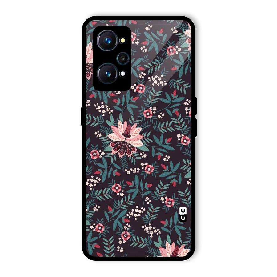 Very Leafy Pattern Glass Back Case for Realme GT Neo2