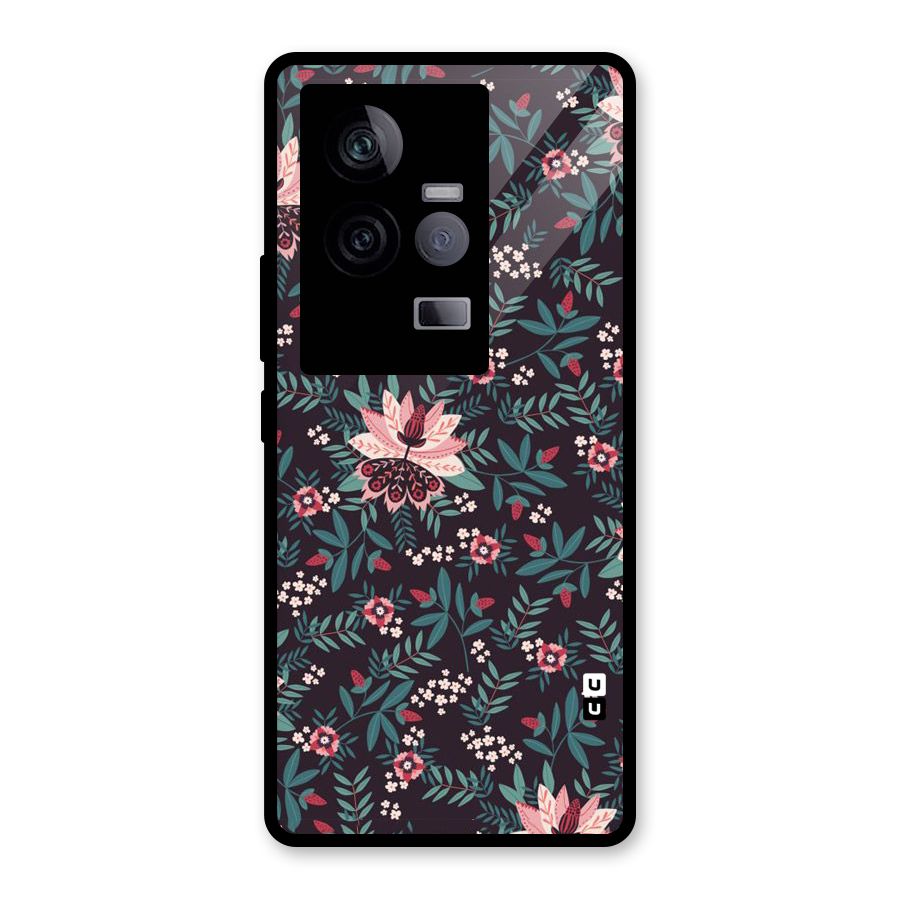 Very Leafy Pattern Glass Back Case for Vivo iQOO 11 5G