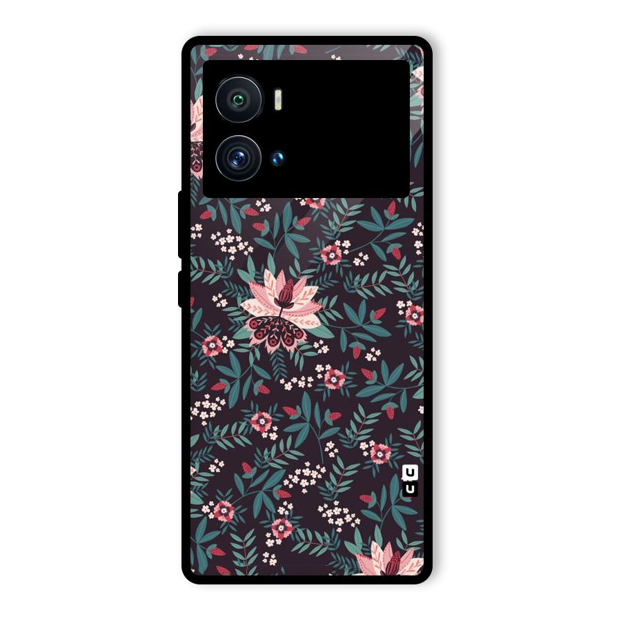 Very Leafy Pattern Glass Back Case for Vivo iQOO 9 Pro